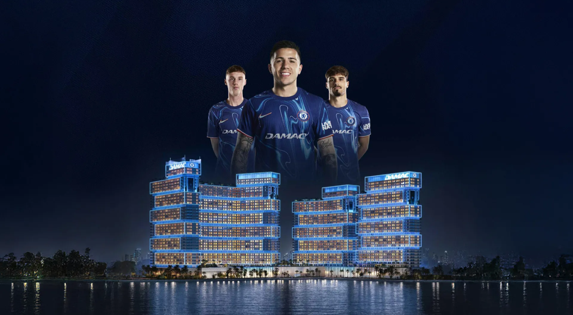 Chelsea Football Club partnered with Damac Properties Dubai