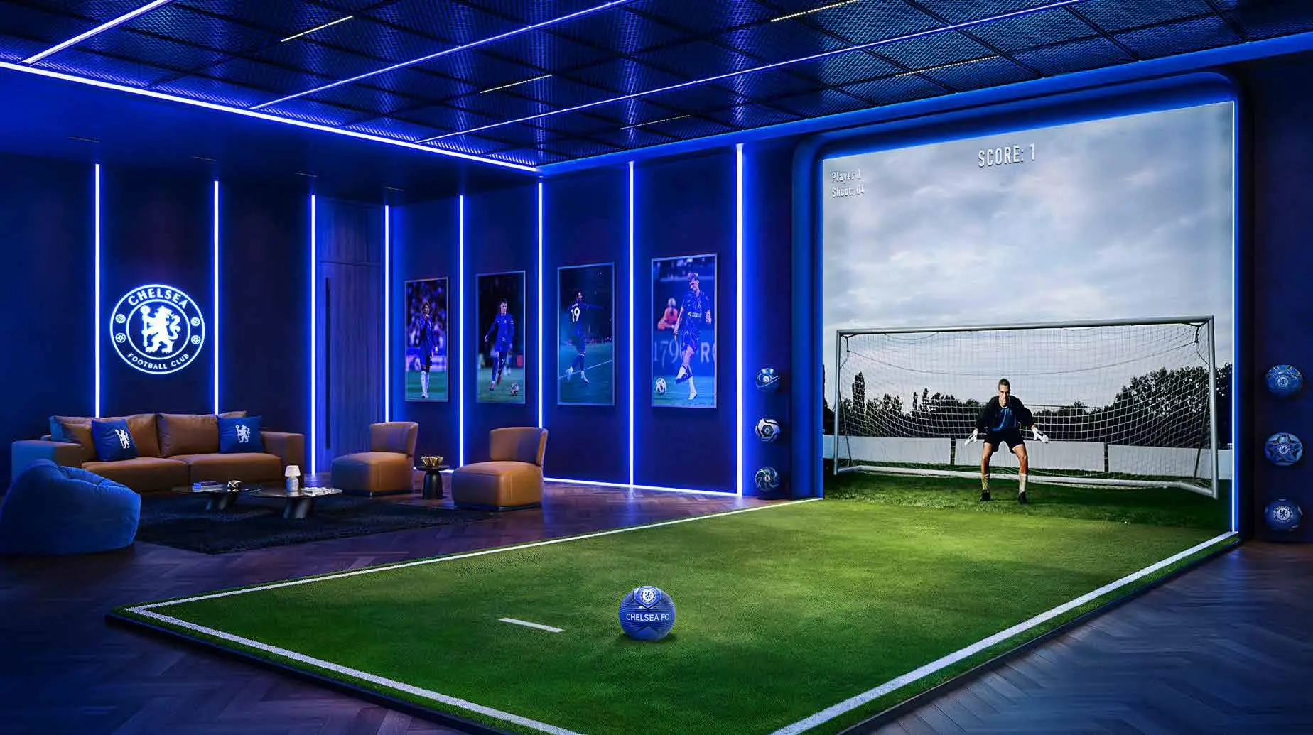 Chelsea by Damac - Football Simulation Room